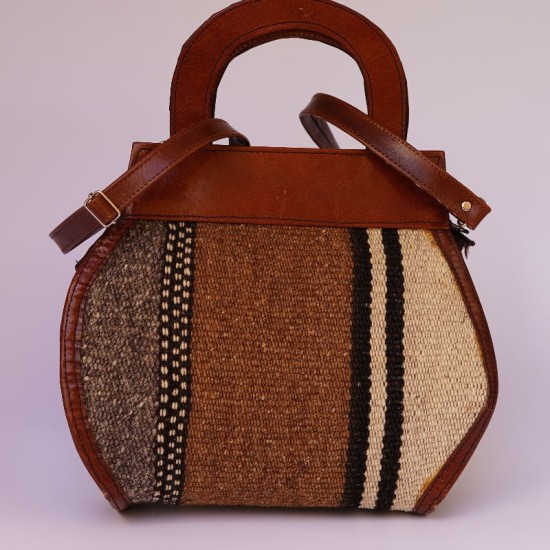 Sac marron artisanal