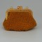 Trousse beige artisanale